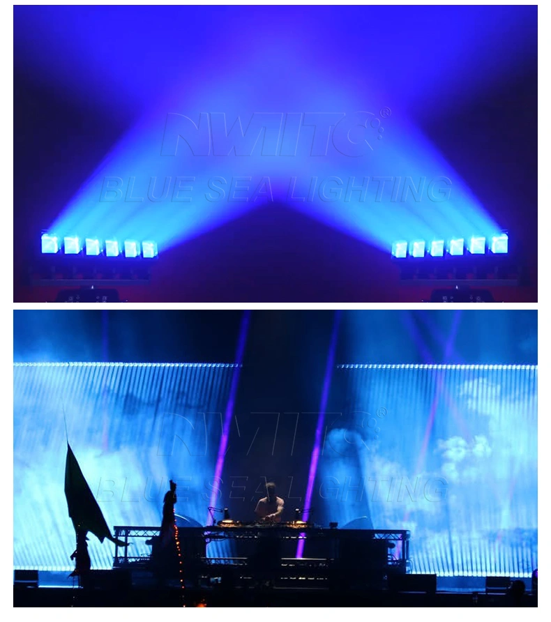 6x60w Pixel Beam Zoom Wash Bar LED Moving Head Light